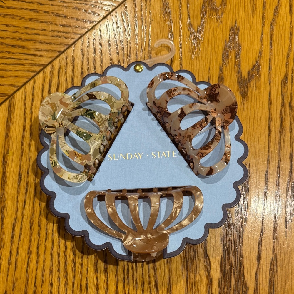 Marshalls Multicolor Hair Claw Clip Trio